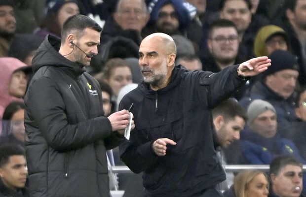 Faza reclamată de Pep Guardiola în Tottenham - Manchester City: „Dacă un fundaș îi face asta unui atacant, este penalty”
