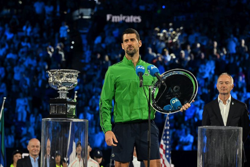 Novak Djokovic a fost învins de Carlos Alcaraz în finala Australian Open 2026 / Foto: Imago Images