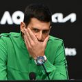 Novak Djokovic la conferința de presă de după finala de la Australian Open 2026 Foto: Guliver/GettyImages
