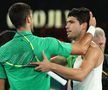 Cum a sărbătorit Alcaraz și cum a reacționat Djokovic după finala Australian Open 2026 / FOTO: GettyImages