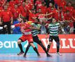 DINAMO - SPORTING 26-24 // VIDEO + FOTO Momente impresionante în Sala Dinamo! Handbaliștii au celebrat calificarea alături de galerie, într-o atmosferă irespirabilă