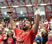 DINAMO - SPORTING 26-24 // VIDEO + FOTO Momente impresionante în Sala Dinamo! Handbaliștii au celebrat calificarea alături de galerie, într-o atmosferă irespirabilă