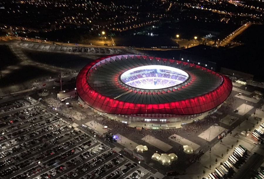 Wanda Metropolitano văzută din dronă FOTO Twitter Wanda Metropolitano văzută din dronă FOTO Twitter