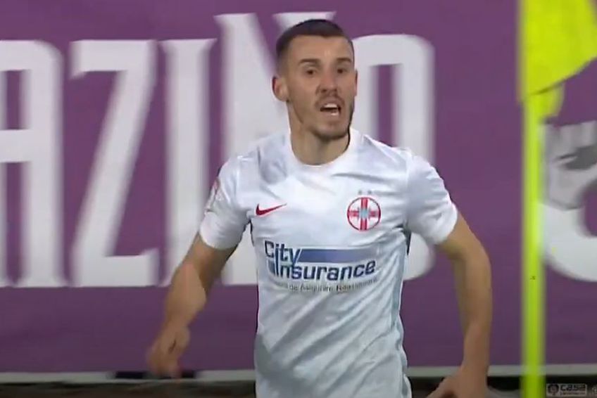 Răzvan Oaidă, FCSB // foto: captură YouTube @ Telekom Sport