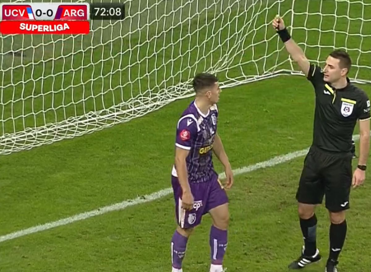 Penalty Costinel Tofan în CSU Craiova - FC Argeș