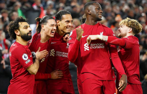 Liverpool - Wolves 2-0 » Van Dijk și Salah au rezolvat meciul în ultimele 20 de minute. „Cormoranii” se apropie de locurile de Ligă