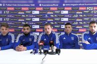 5 fotbaliști de la FCU Craiova au venit în semn de protest la conferință: „S-a vrut asta de la început? Este o ofensă pentru noi!”