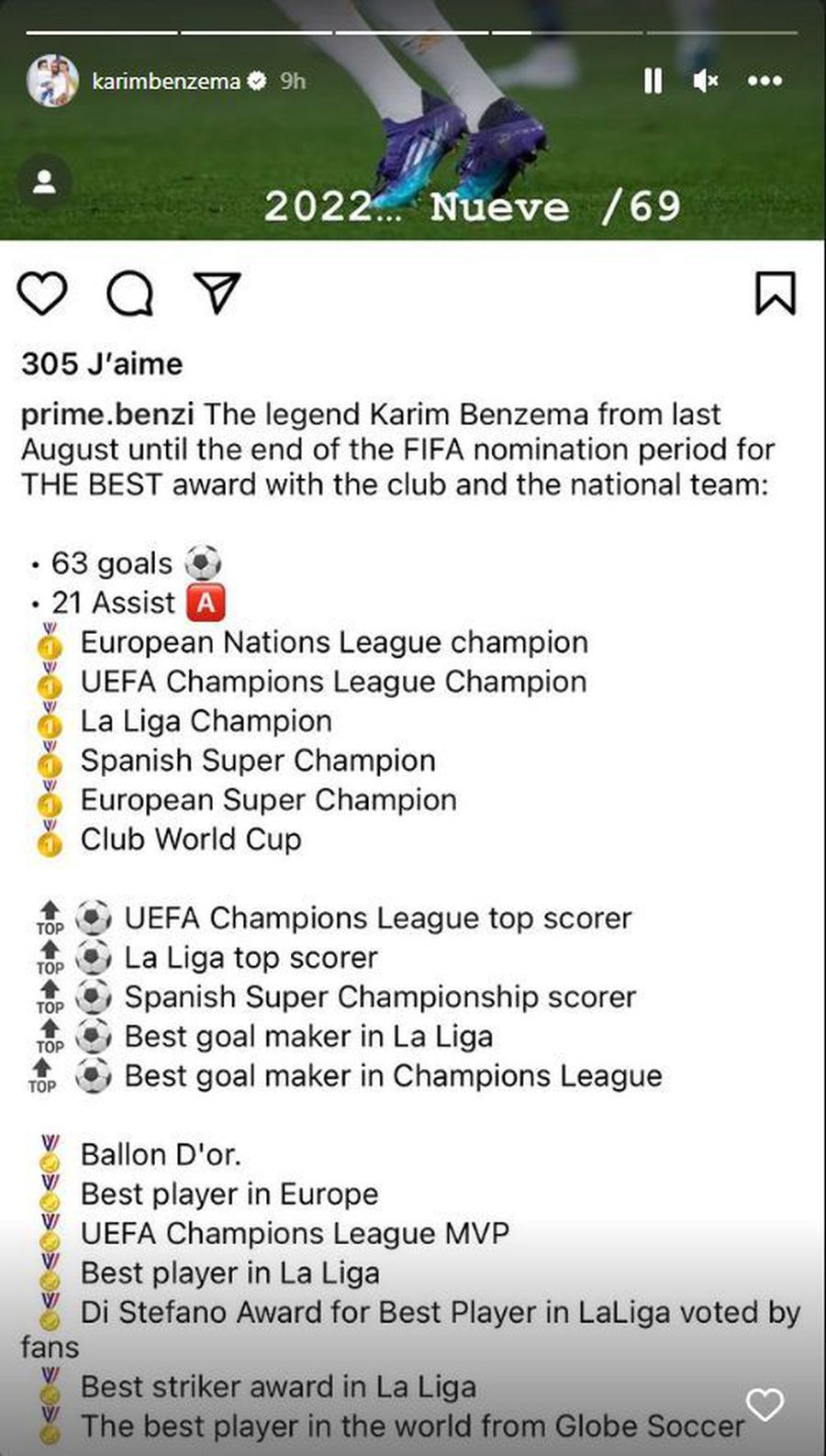 Ironia lui Karim Benzema, după ce Lionel Messi a fost ales cel mai bun jucător al lumii la gala FIFA: „Noapte bună”
