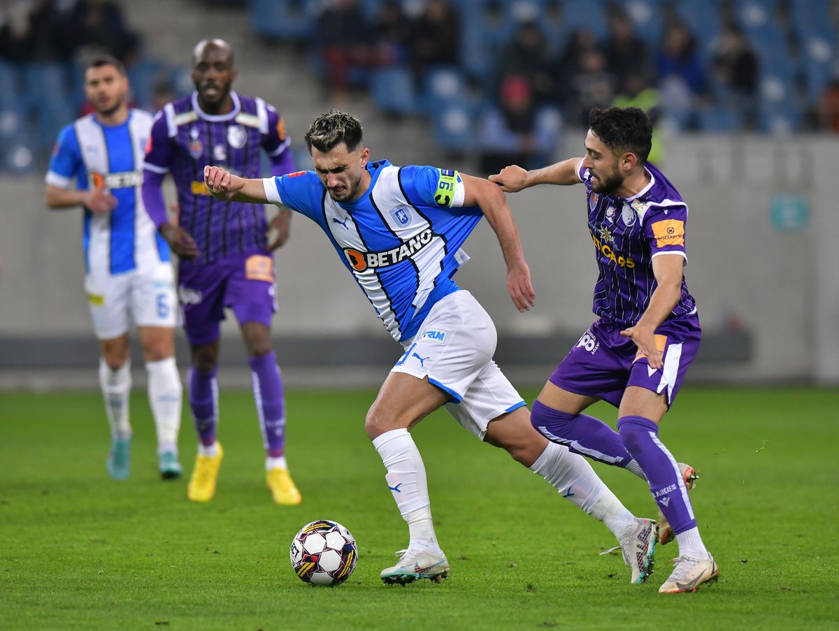 Mărțișor de râsu'-plânsu'. Universitatea Craiova a câștigat cu Argeș după un cadou al lui Tofan