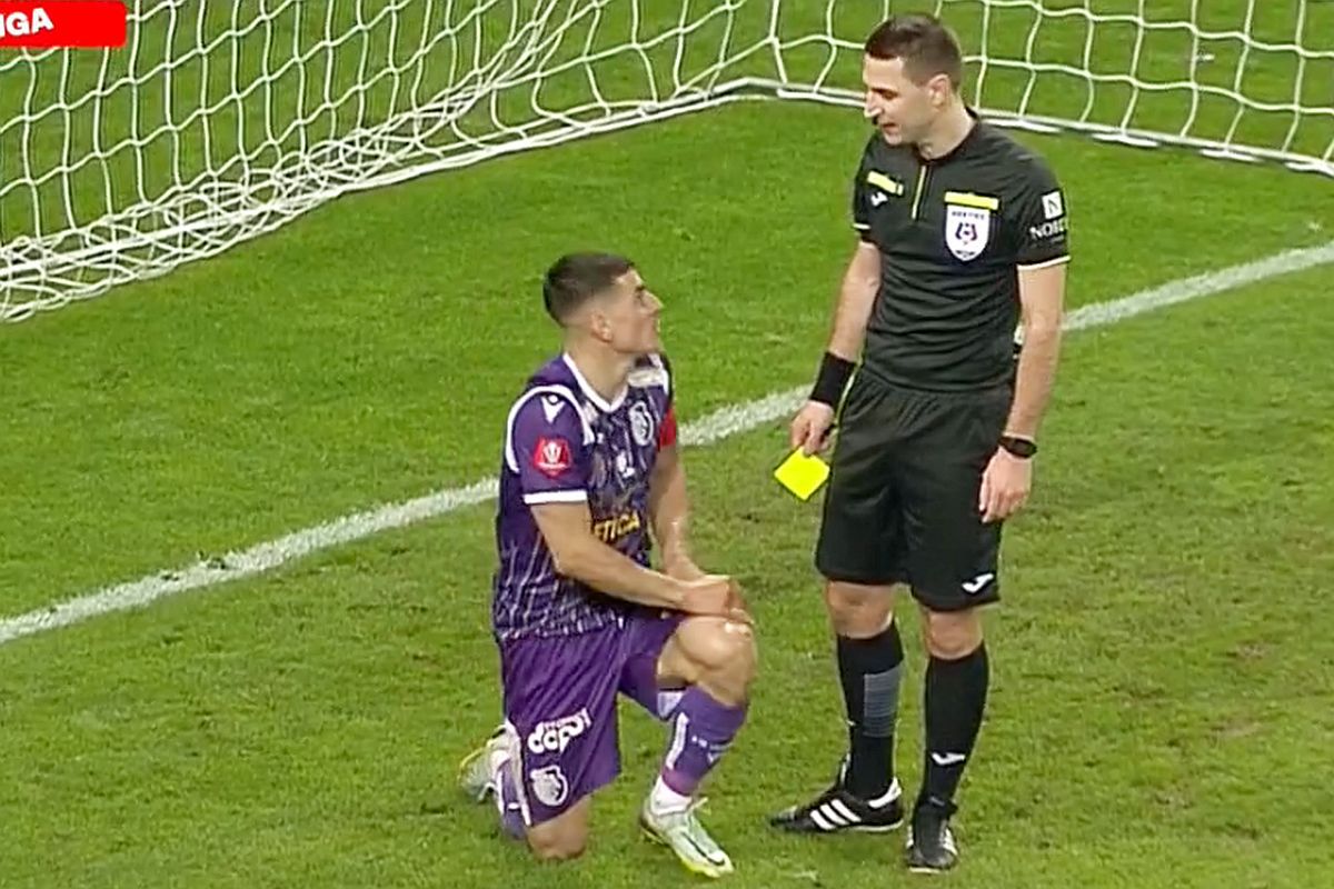 Penalty Costinel Tofan în CSU Craiova - FC Argeș