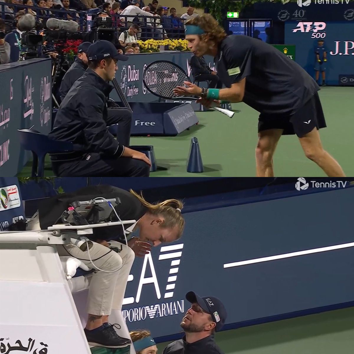 ATP a analizat apelul lui Rublev după descalificare și a anunțat decizia: „Ar fi fost disproporționat”