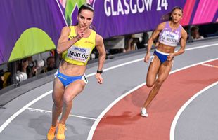 Andrea Miklos s-a oprit în semifinalele probei de 400 m la Campionatele Mondiale în sală de la Glasgow