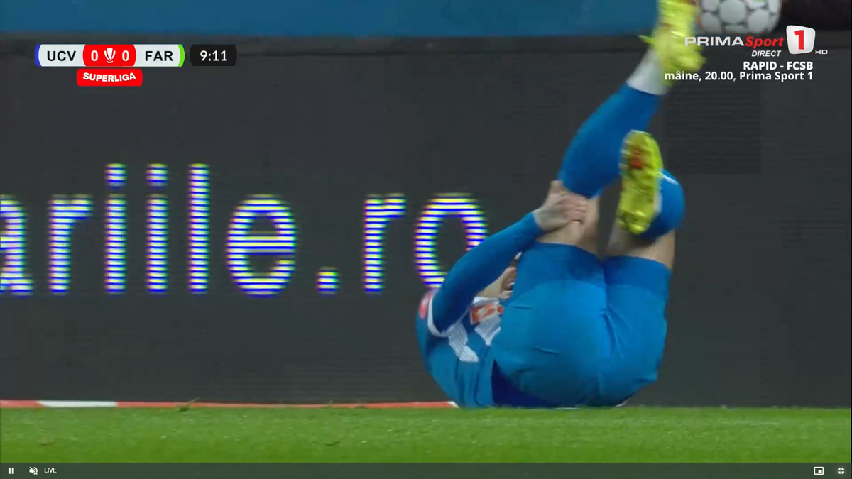 Penalty cerut de Craiova în meciul cu Farul, la duelul Mitriță - Bălașa