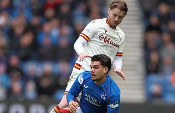 Încă un rezultat rușinos pentru Rangers în Scoția! Eșec pe teren propriu, Ianis Hagi schimbat la pauză