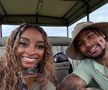 Simone Biles și Jonathan Owens în luna de miere din Africa de Sud