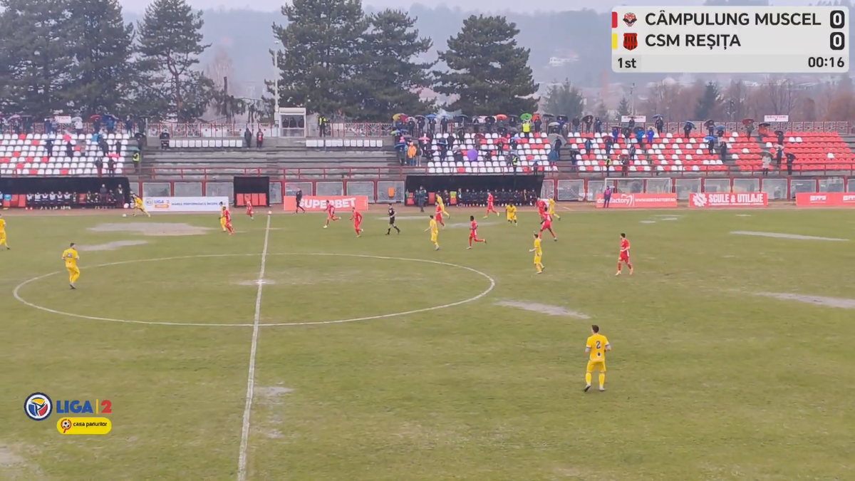 Cum a arătat terenul la meciul Câmpulung - Reșița
