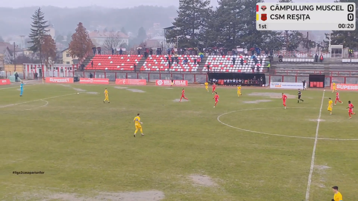 Cum a arătat terenul la meciul Câmpulung - Reșița