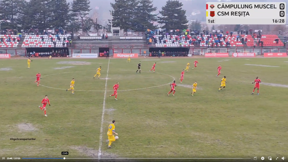 Cum a arătat terenul la meciul Câmpulung - Reșița