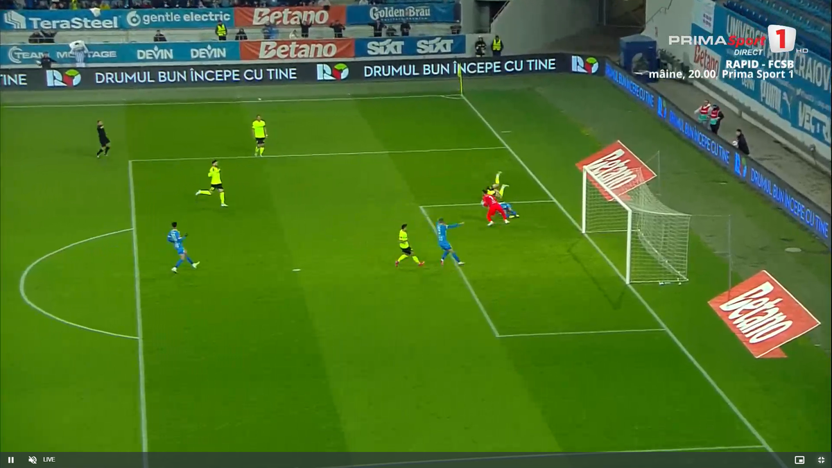 Penalty cerut de Craiova în meciul cu Farul, la duelul Mitriță - Bălașa