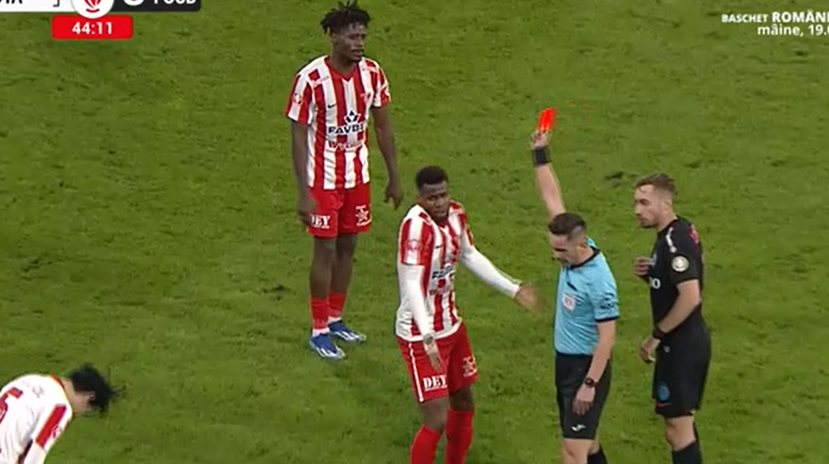 Darius Olaru, călcat în UTA Arad - FCSB