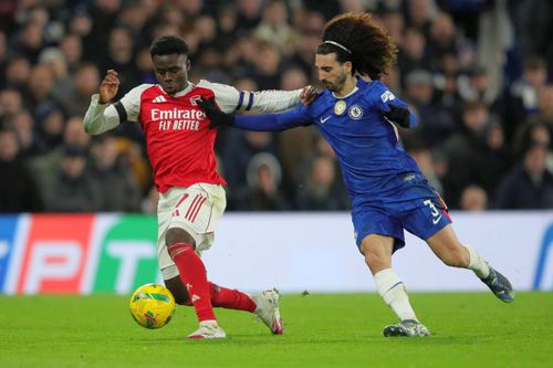 Bukayo Saka și Marc Cucurella în Arsenal - Chelsea / Foto: Imago Images