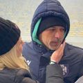Bogdan Andone, sărbătorind calificarea în lojă
