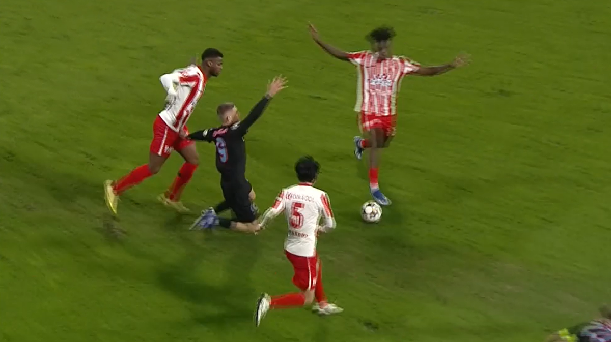 Darius Olaru, călcat în UTA Arad - FCSB