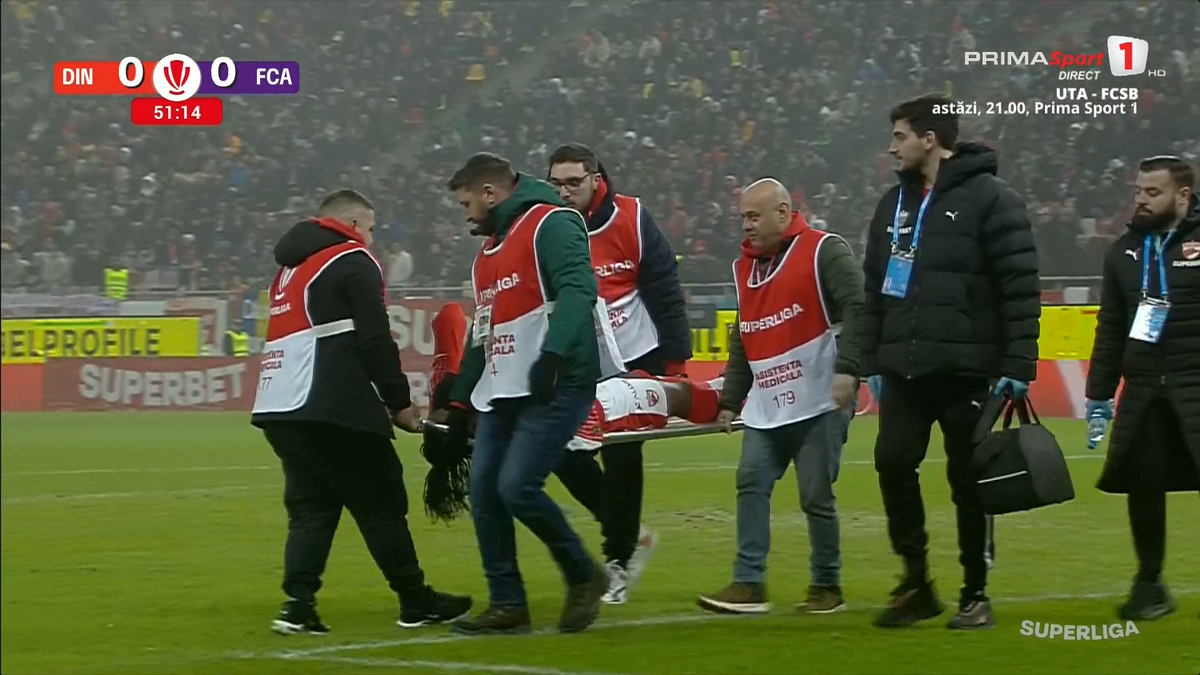 Vești groaznice pentru Zeljko Kopic: accidentare urâtă în Dinamo - FC Argeș