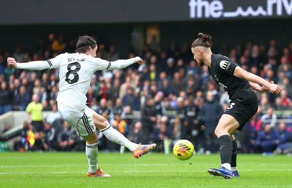 Notele englezilor pentru Radu Drăgușin, după Fulham - Tottenham: „Pur și simplu nu funcționează”