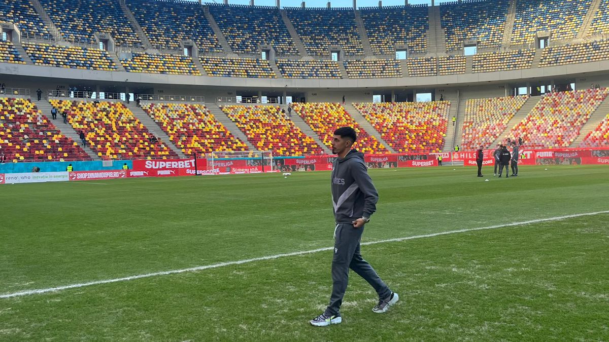 Gazonul de pe Arena Națională, înainte de Dinamo - FC Argeș