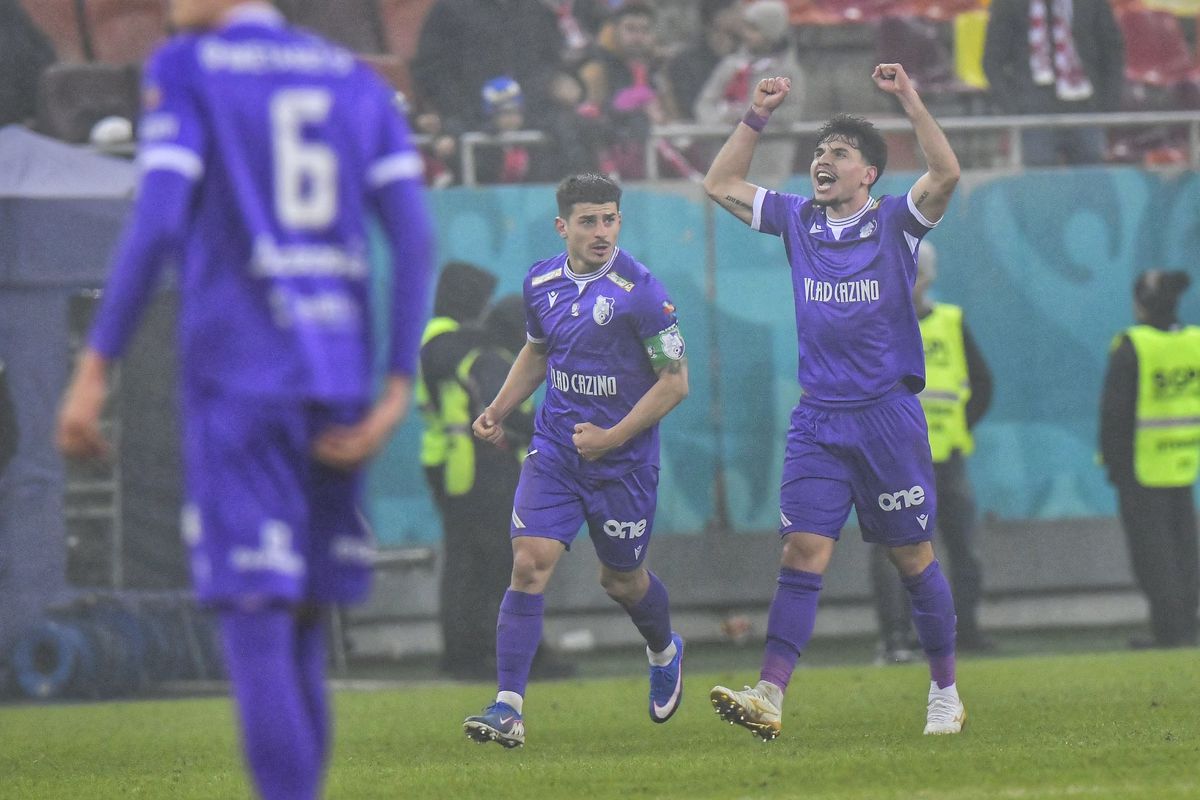 Cum a celebrat FC Argeș calificarea în play-off: sărbătoare în alb și violet pe Arena Națională