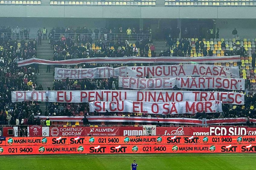 Suporterii lui Dinamo s-au bucurat în ciuda înfrângerii cu Argeș
