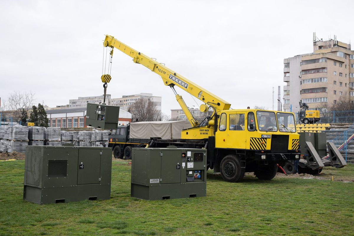 VIDEO Armata a intrat pe stadion la Constanța » Arena, transformată de urgență în spital modular pentru COVID-19