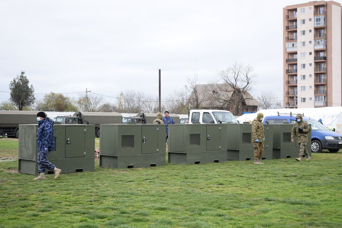 VIDEO Armata a intrat pe stadion la Constanța » Arena, transformată de urgență în spital modular pentru COVID-19