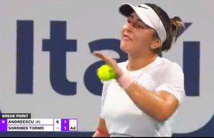 Moment tensionat cu Bianca Andreescu, în „sfertul” de la WTA Miami: „Serios?! Nu am primit în viața mea așa ceva”