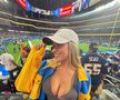 Cea mai sexy voleibalistă americană a făcut senzație în tribune, la meciul favoriților
