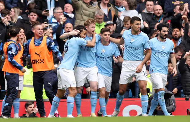 Manchester City - Liverpool 4-1 » Chiar și fără Haaland, trupa lui Guardiola revine de la 0-1 și își spulberă rivala