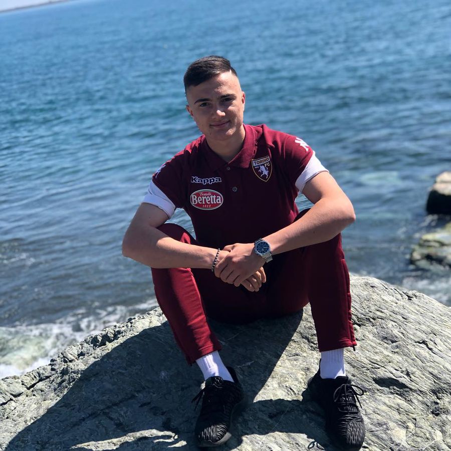 Enrichi Finica a avut un sezon la Torino U17. Foto: Instagram Moldoveanul Enrichi Finica explică de ce a ales naționala României: „Alegerea sufletului și a minții”