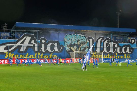 Scenografia afișată de suporterii Farului / foto: Cristi Preda (GSP)