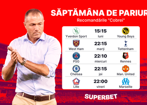 Săptămâna de Pariuri: recomandările lui Adrian Ilie