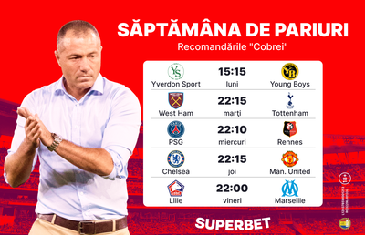 Săptămâna de Pariuri: recomandările lui Adrian Ilie