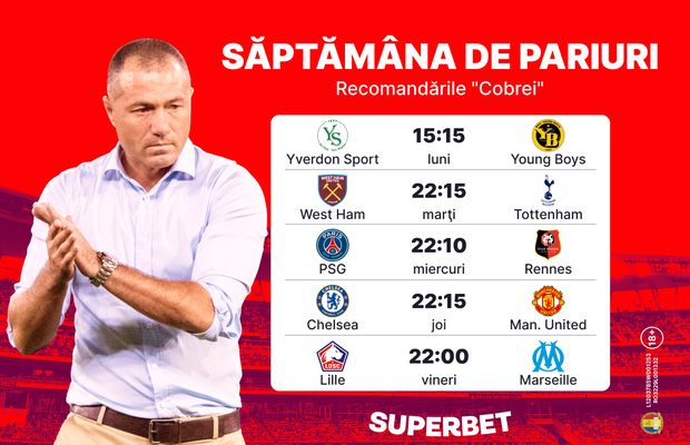 Săptămâna de Pariuri: recomandările lui Adrian Ilie
