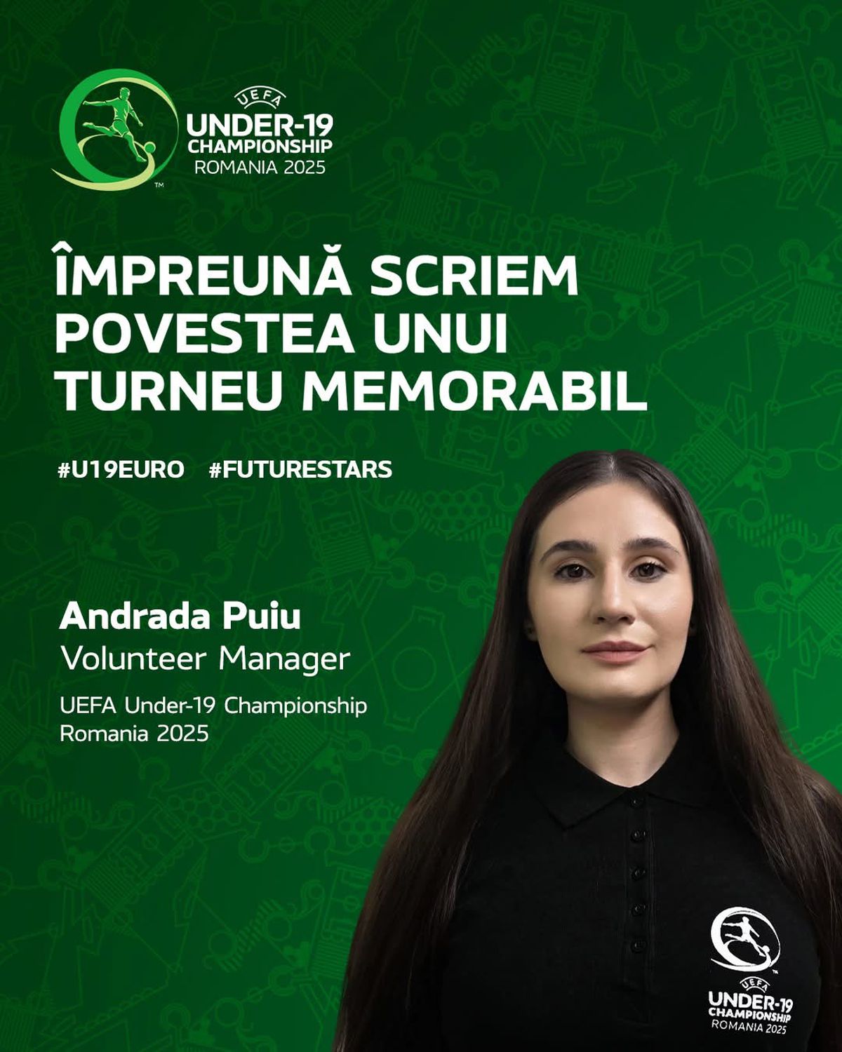 Voluntari FRF pentru CE U19 ce se desfășoară în România