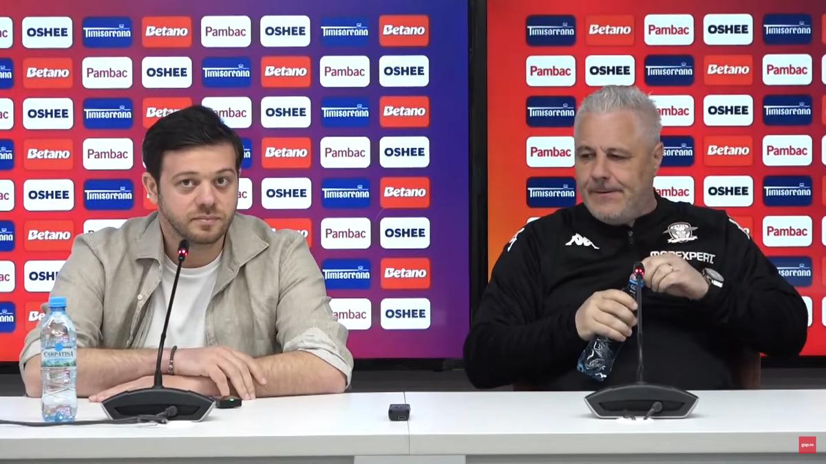 Victor Angelescu a intervenit la conferința de presă susținută de Marius Șumudică