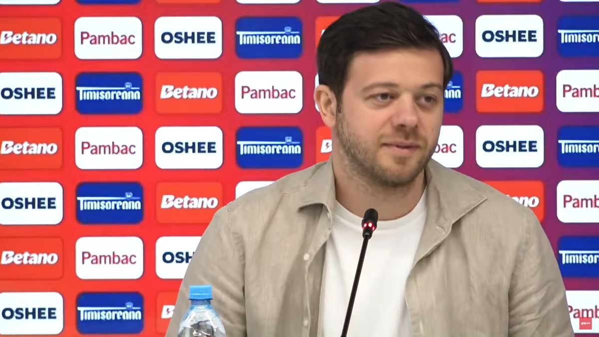 Victor Angelescu a intervenit la conferința de presă susținută de Marius Șumudică