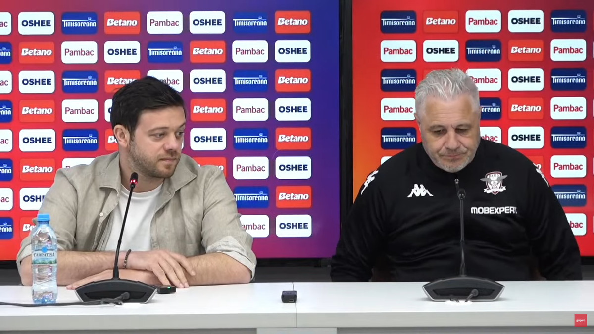 Victor Angelescu a intervenit la conferința de presă susținută de Marius Șumudică