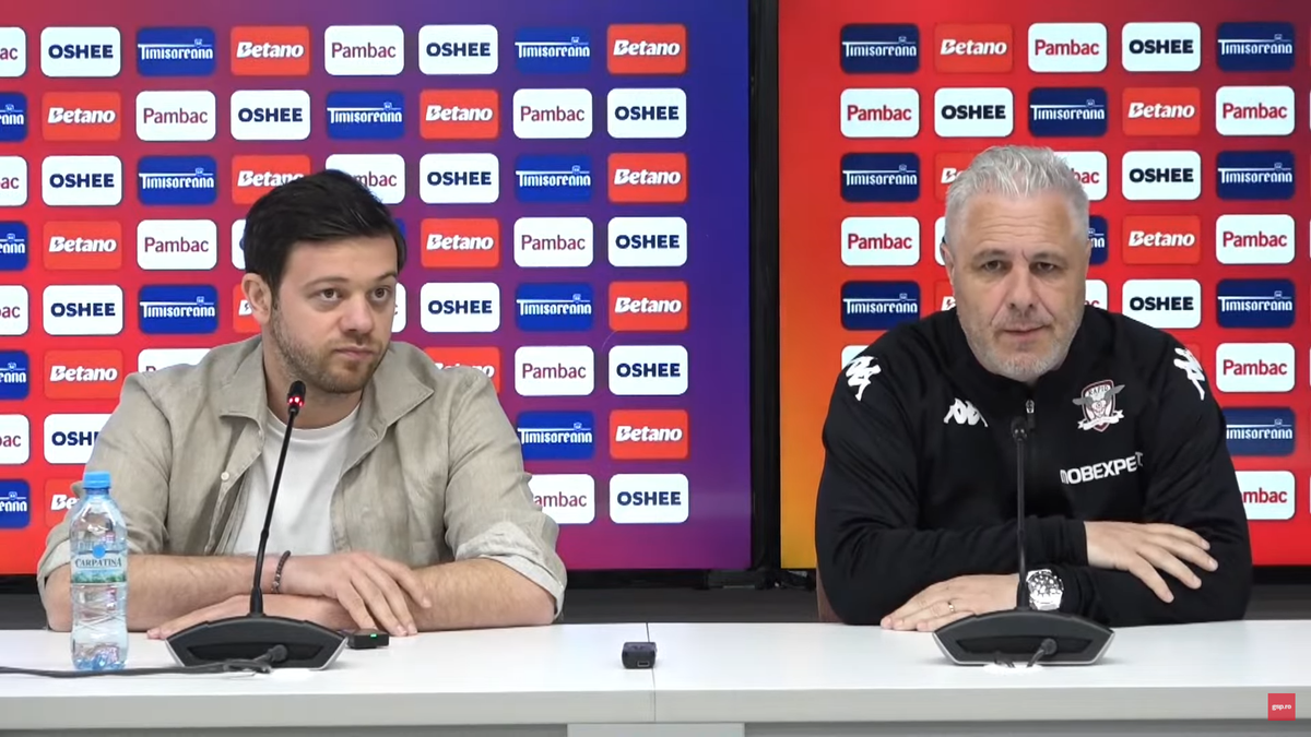 Victor Angelescu a intervenit la conferința de presă susținută de Marius Șumudică