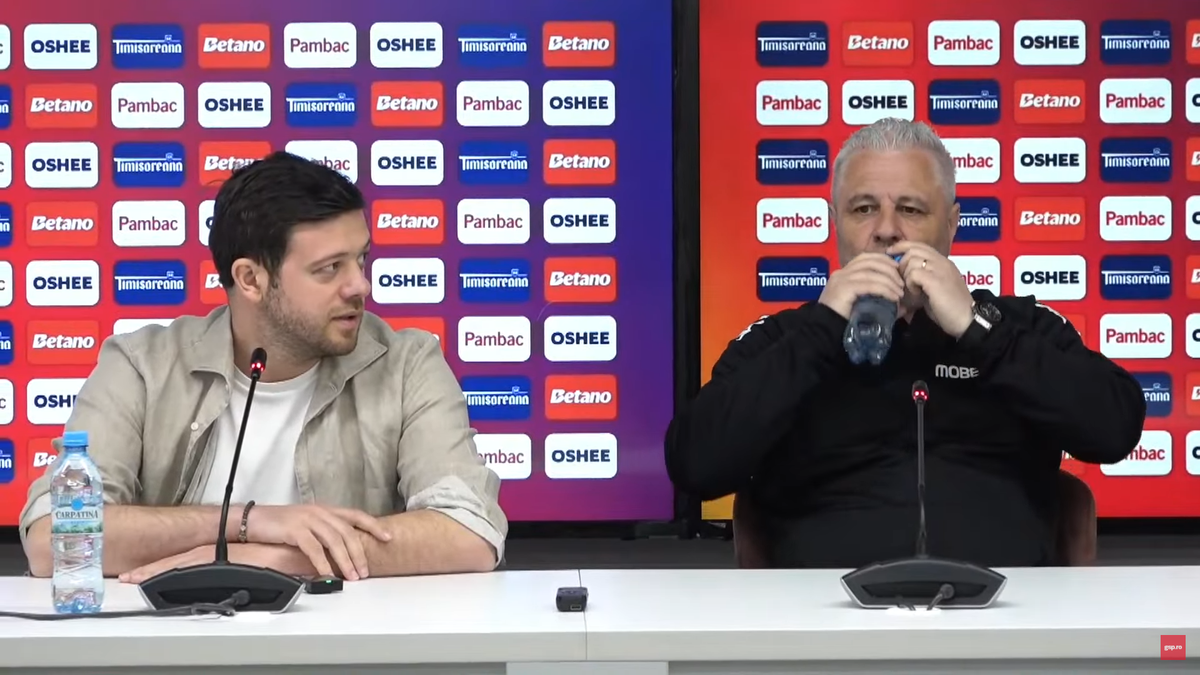 Victor Angelescu a intervenit la conferința de presă susținută de Marius Șumudică