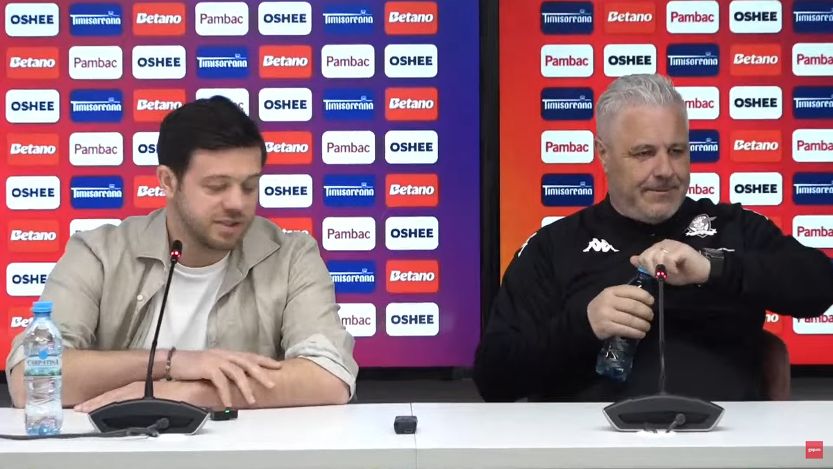 Victor Angelescu a intervenit la conferința de presă susținută de Marius Șumudică