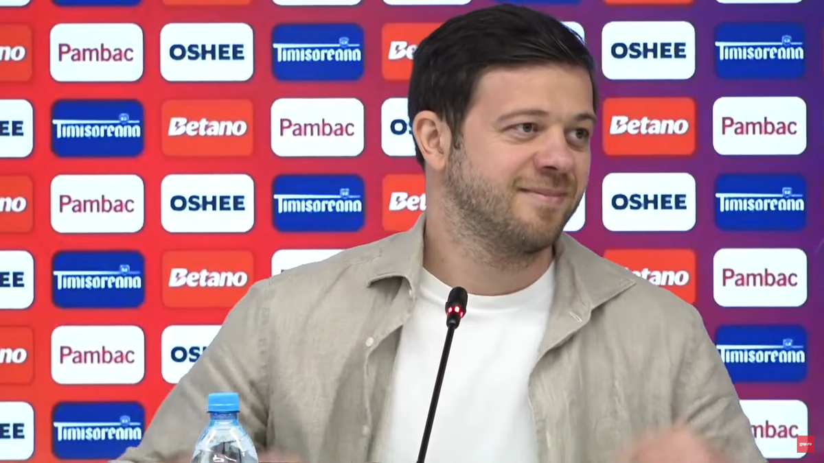 Victor Angelescu a intervenit la conferința de presă susținută de Marius Șumudică